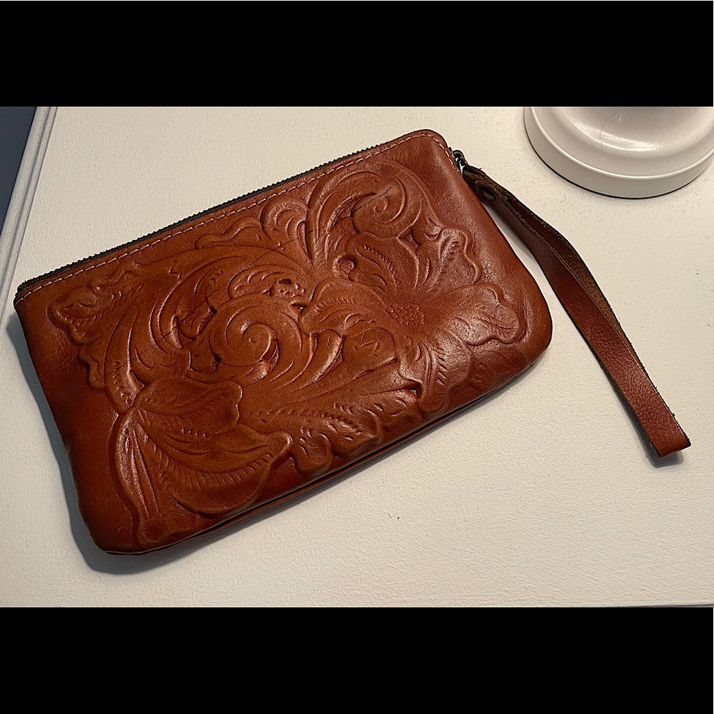Patricia Nash Genuine Leather Wristlet
